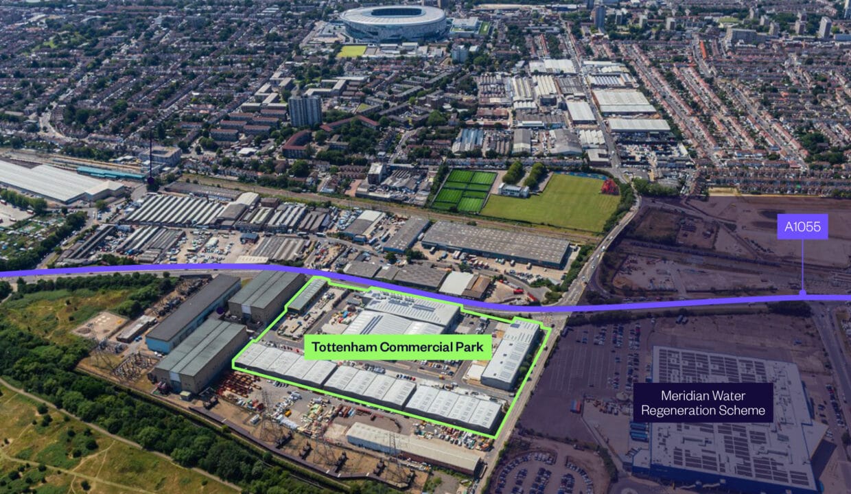 Tottenham CP annotated aerial